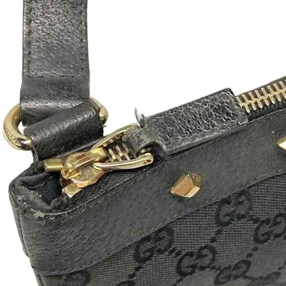GUCCI GG Black Jacquard Leather - Shoulder Bag 244-060825 - Picture 11 of 13